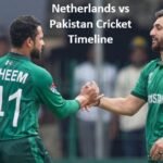 Netherlands vs Pakistan Cricket Timeline